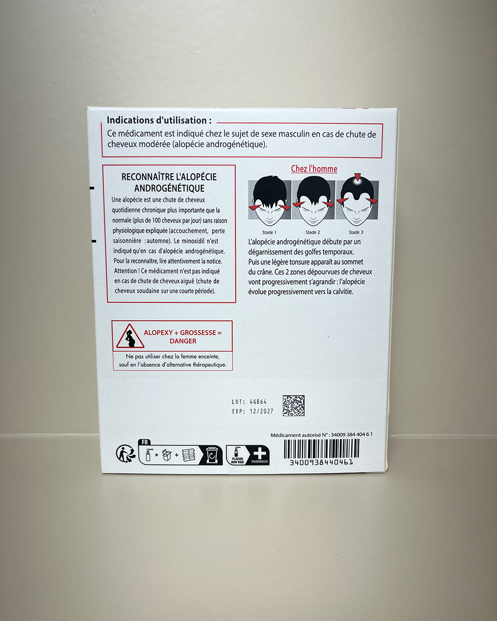 الوپکسی ۵درصد پک کامل ۳ عددی ۶۰ میل (۱۸۰ میل مجموع) - تصویر 2